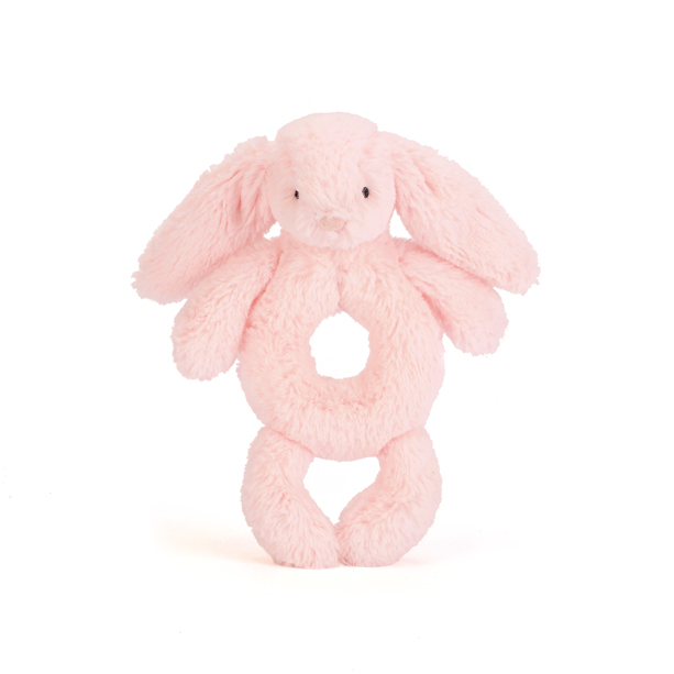 KRÓLIK GRZECHOTKA DO TRZYMANIA, Bashful Pink Bunny Grabber, Jellycat, wys. 18 cm